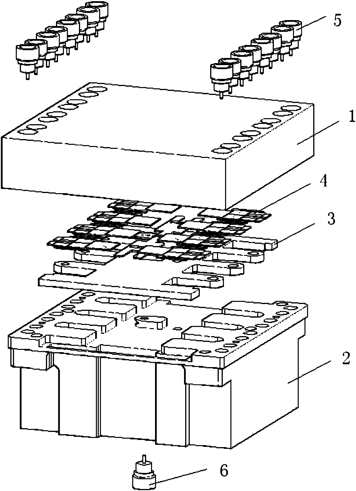 Millimeter wave tile-type phased array antenna tr component