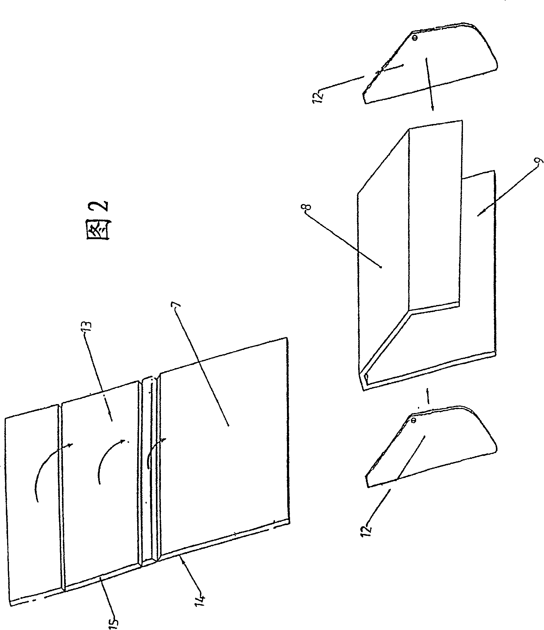 Overhead luggage container, particularly for airplanes