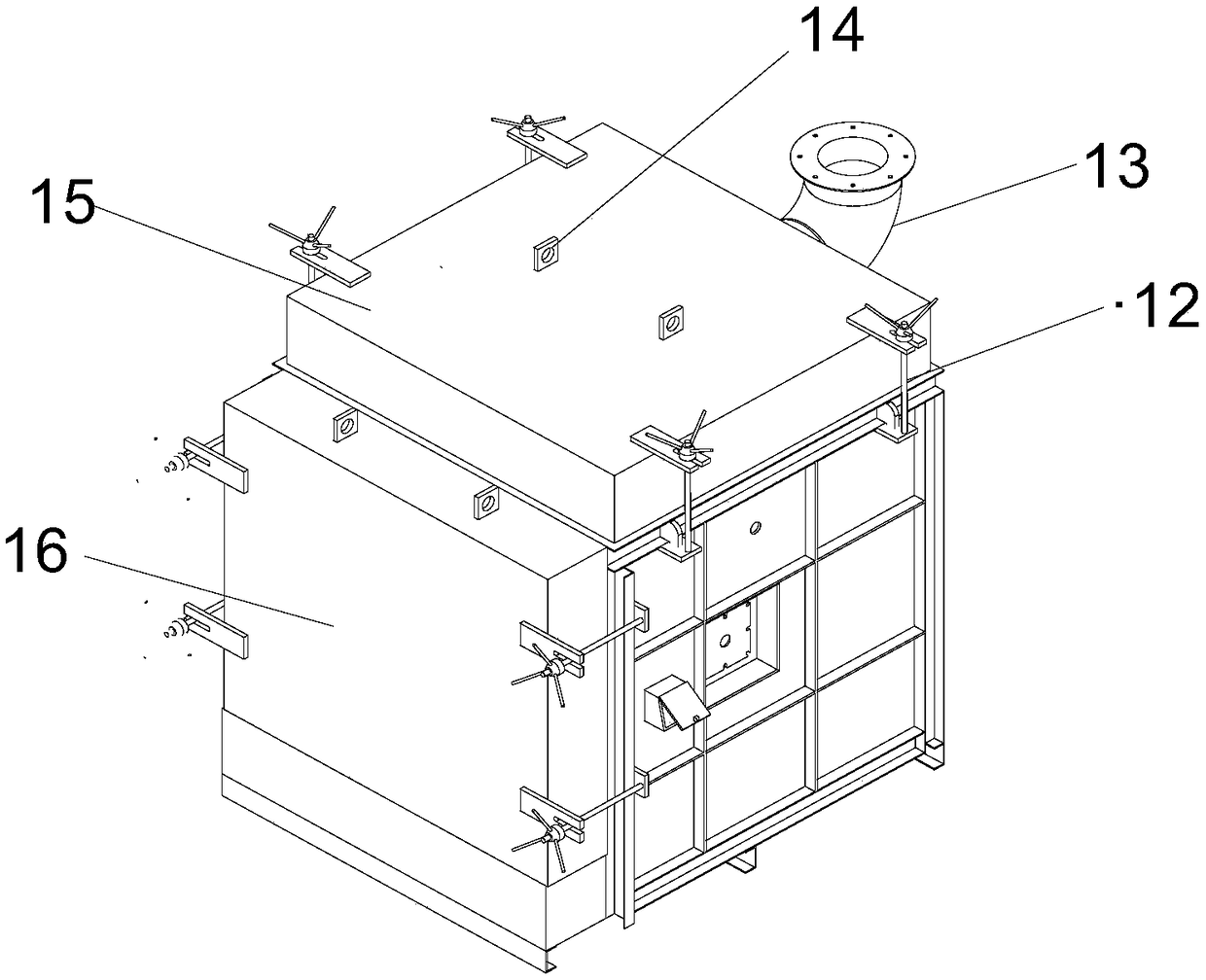 Experiment device for fire resistance of structure