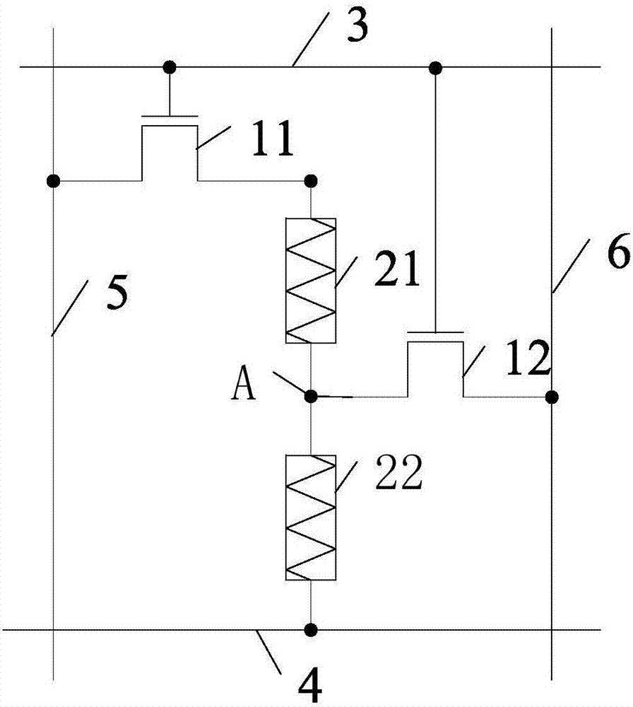 Content address storage unit circuit and writing operation method and storage device thereof