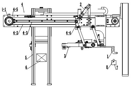 Automatic glass bottle grabbing and conveying device