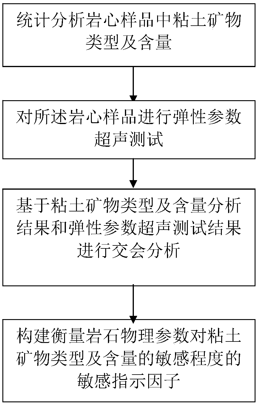 Method and system for identifying type and content of clay mineral based on petrophysical analysis