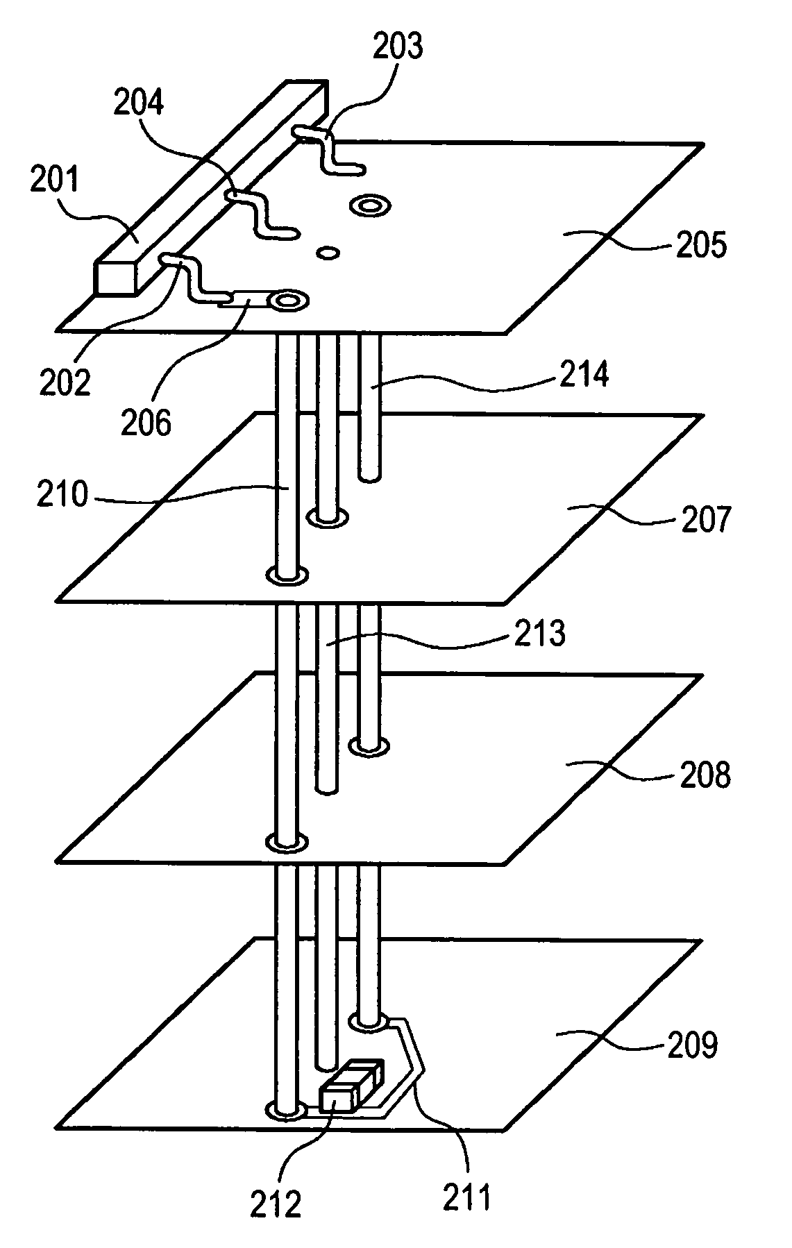 Multilayered printed circuit board