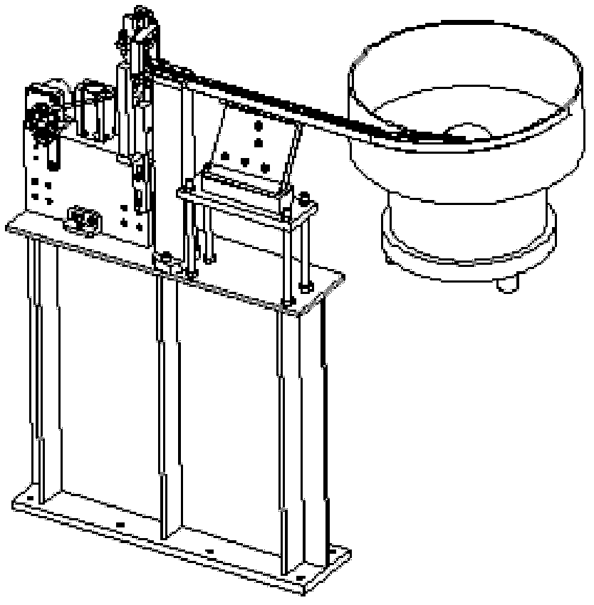 Automatic nut conveying device