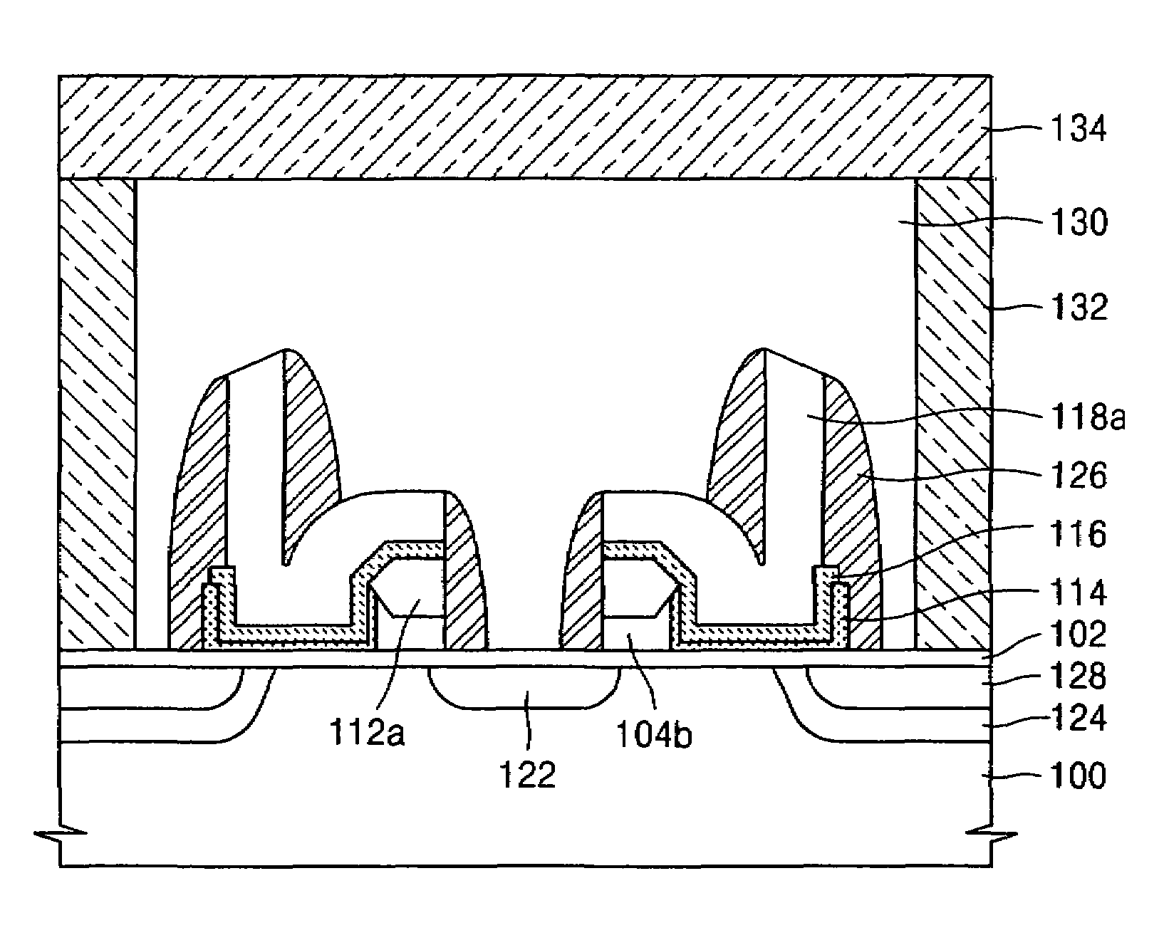 Split gate type nonvolatile semiconductor memory device, and method of fabricating the same