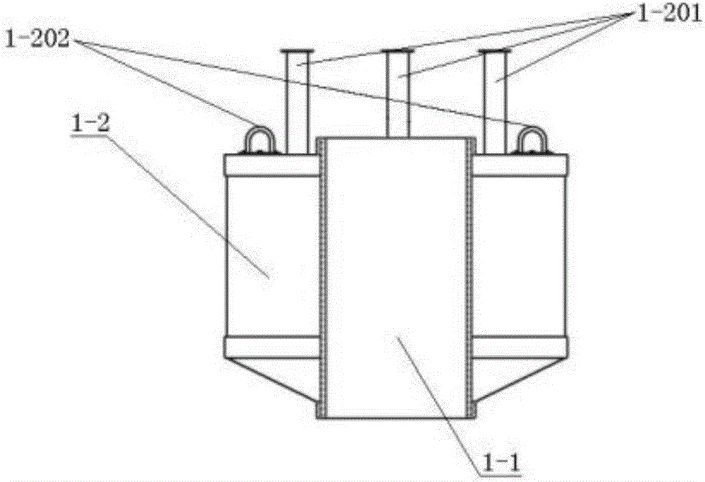 Underwater vehicle induction charging system based on sea wave-luminous energy hybrid generation