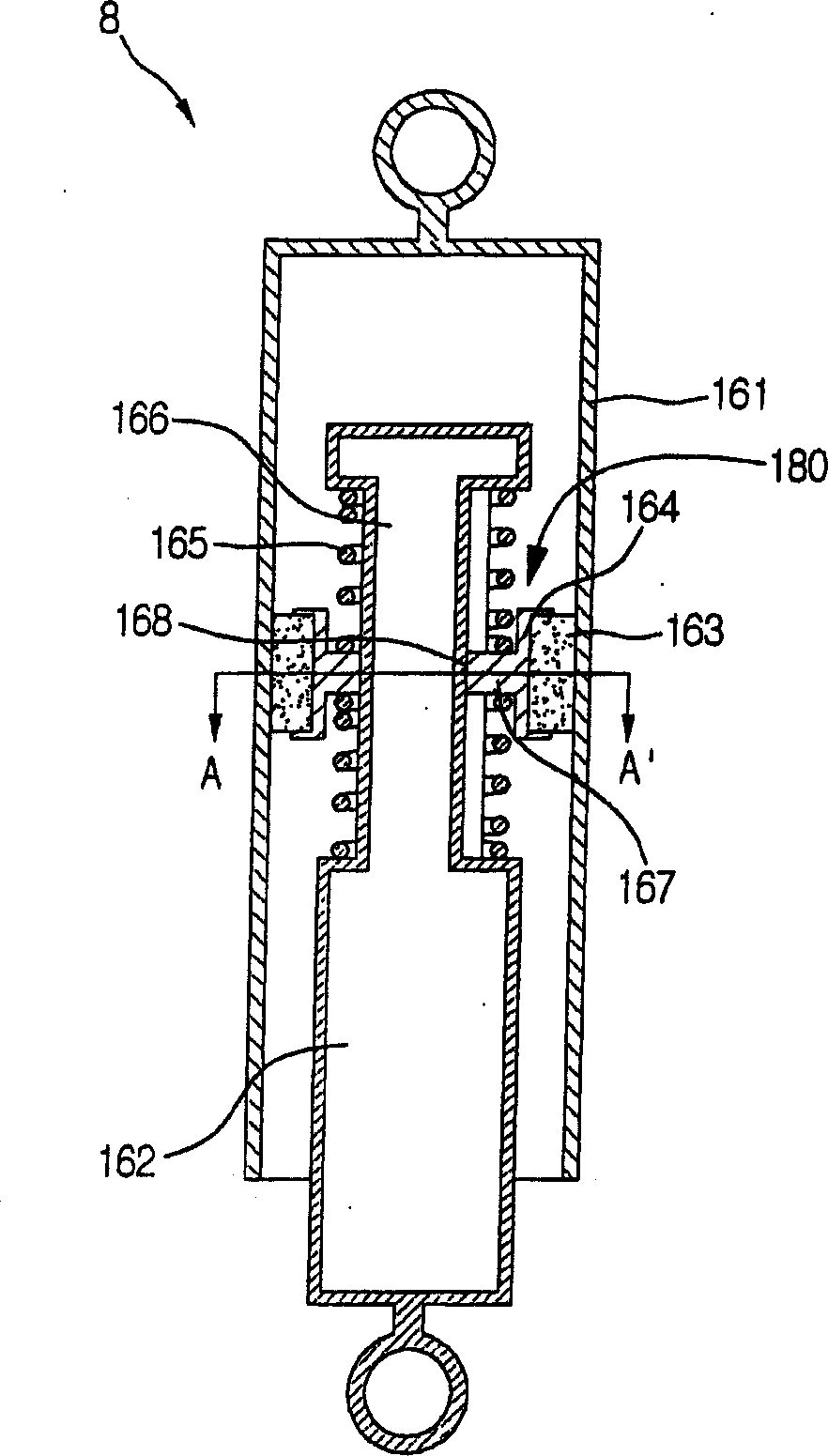 Damper for washing machine