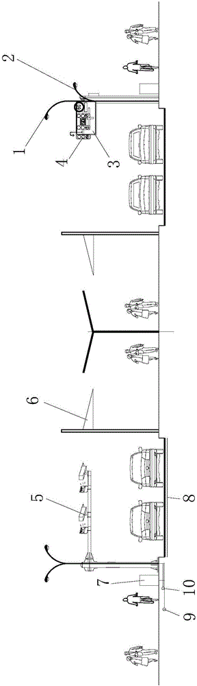 Intensive comprehensive type road traffic facility rod piece