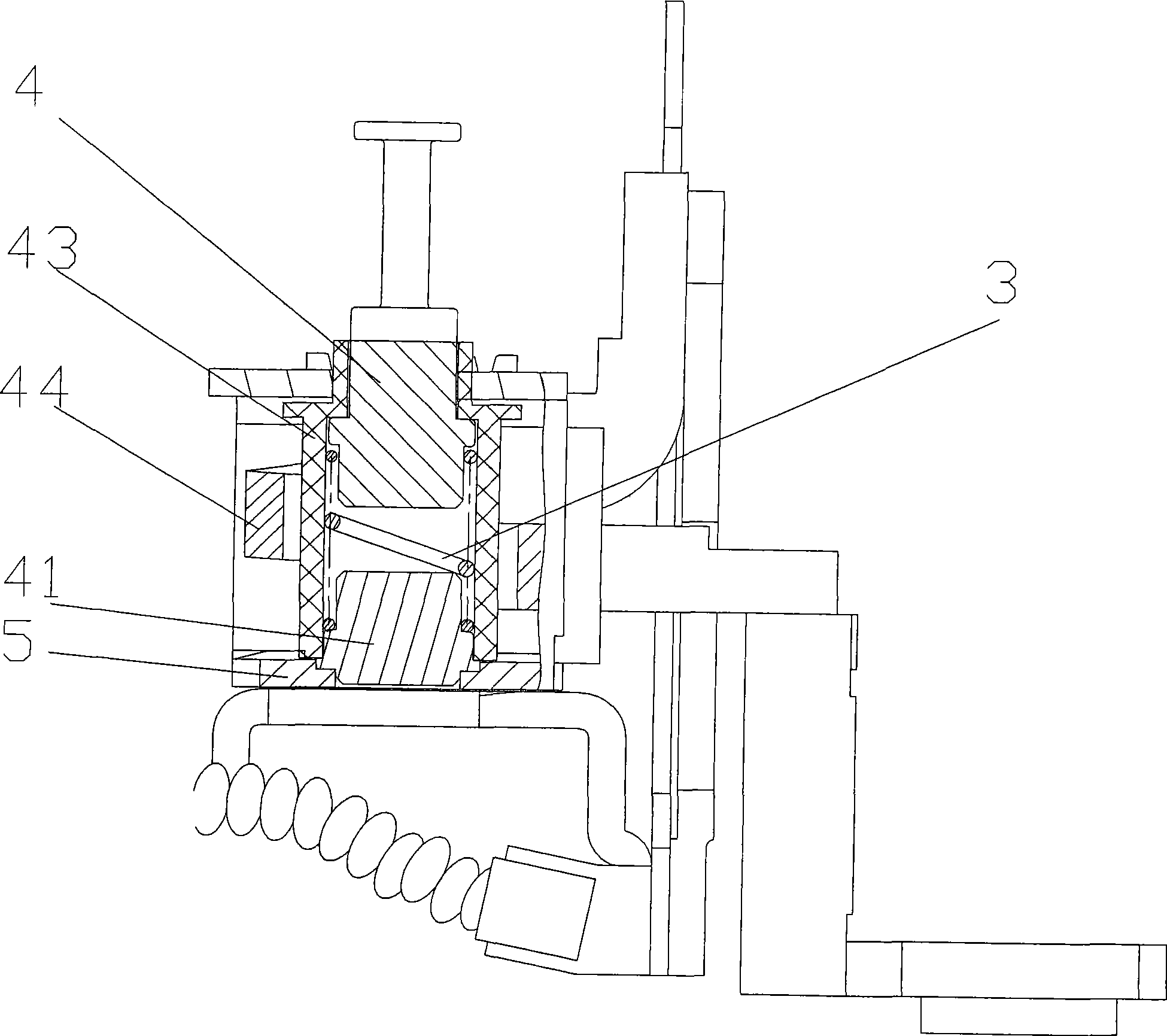 Solenoid type electromagnetic trip