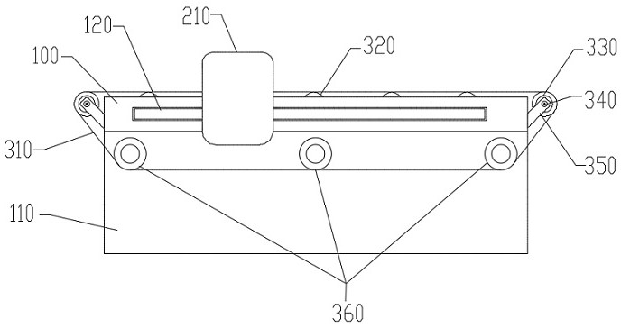 Positioning device for lithium battery detection