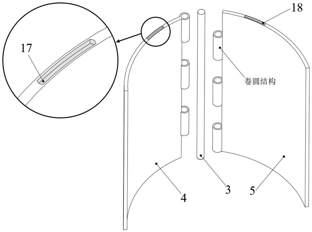 Deformable water turbine power generation device utilizing ocean current energy