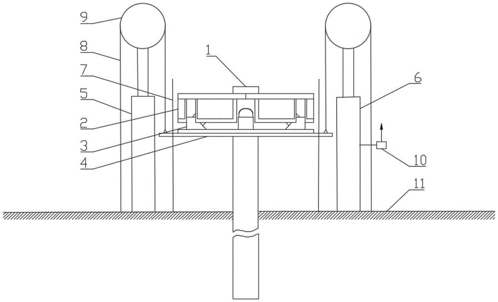 Marine floating type drilling riser flexible hanger