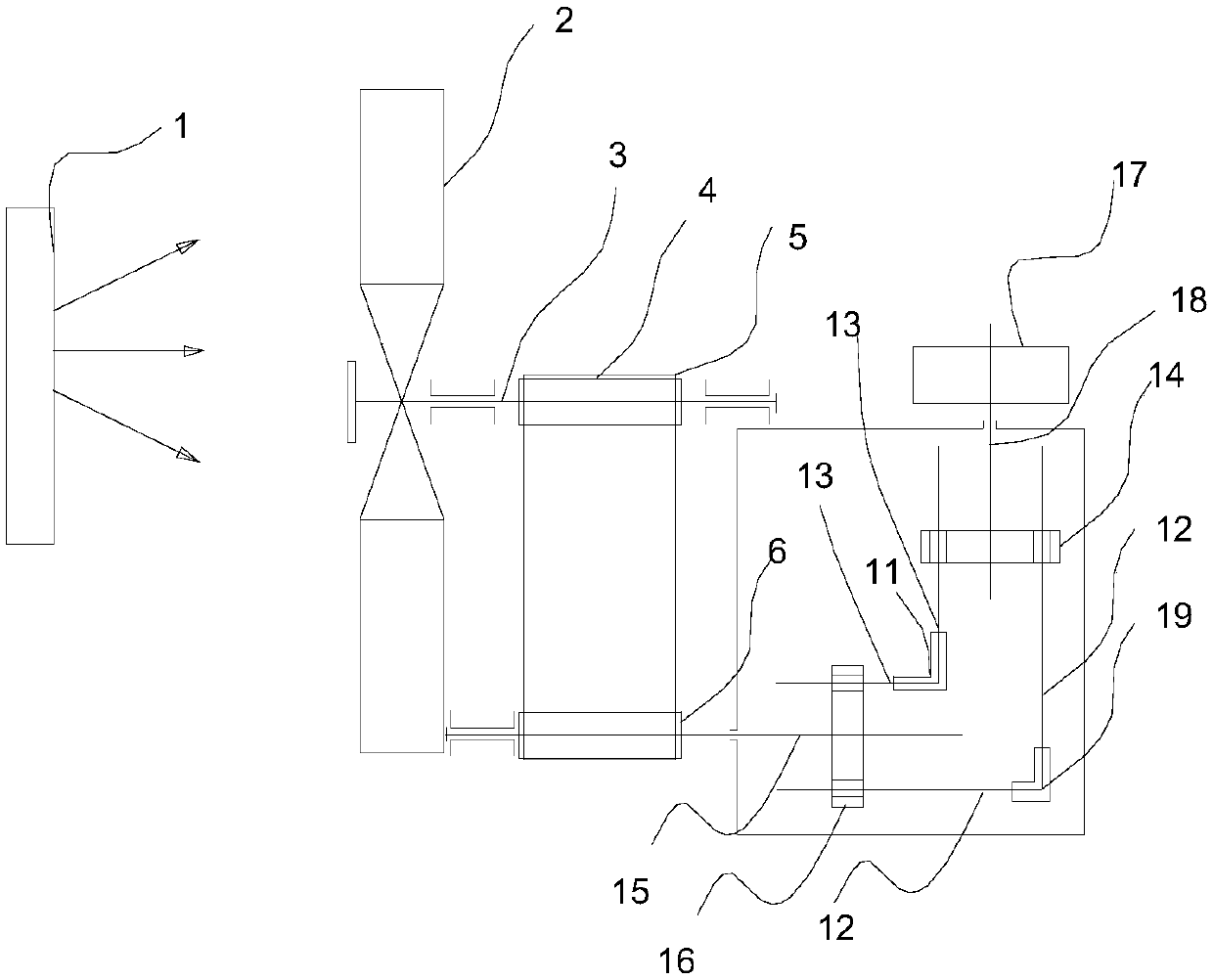 Wind-driven retrograde motion driving mechanism