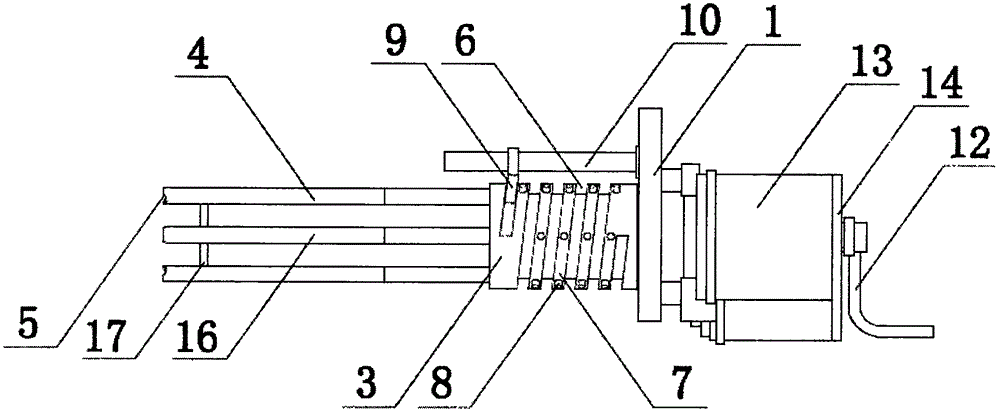 Running fire type rubber band machine gun