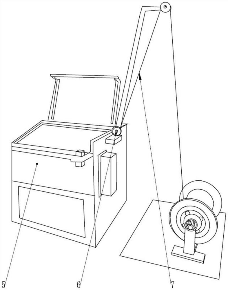 Flat copper wire pulling device for FFC