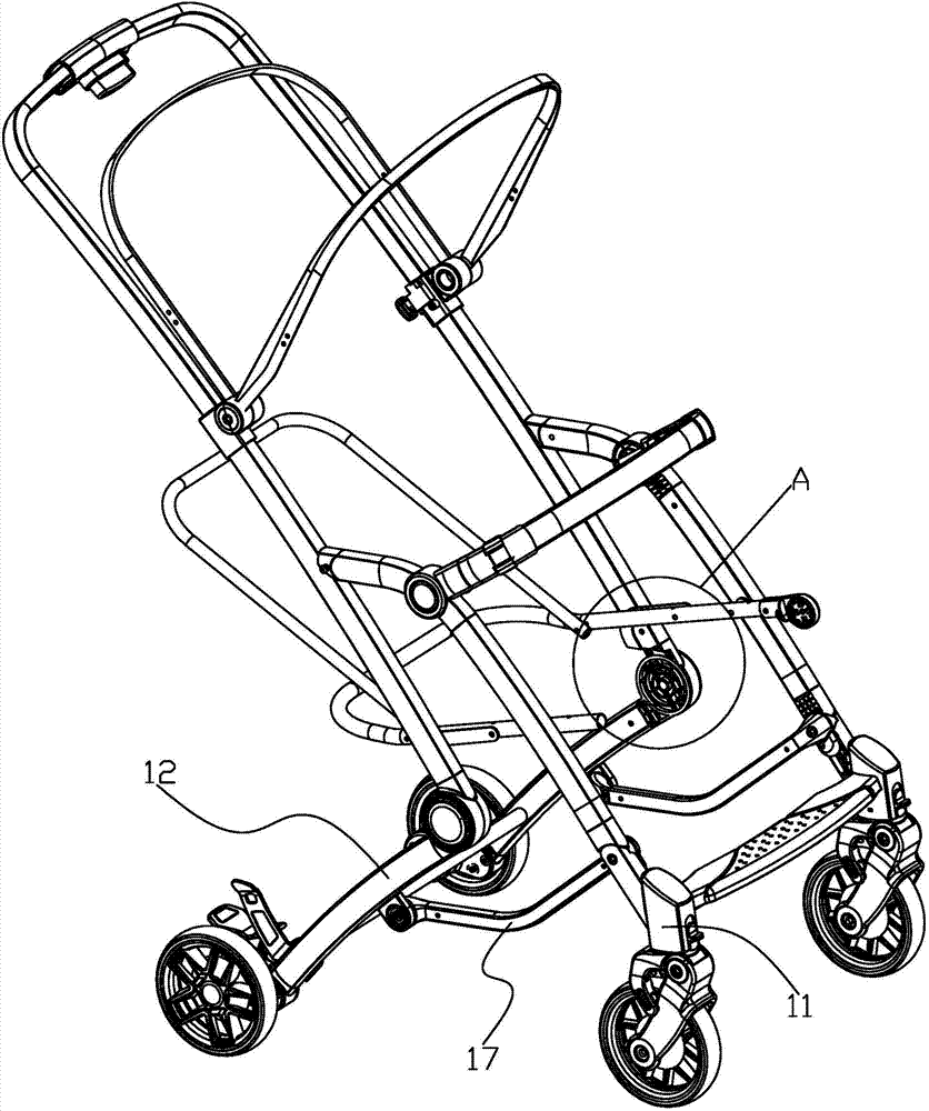 Trolley capable of being rapidly folded