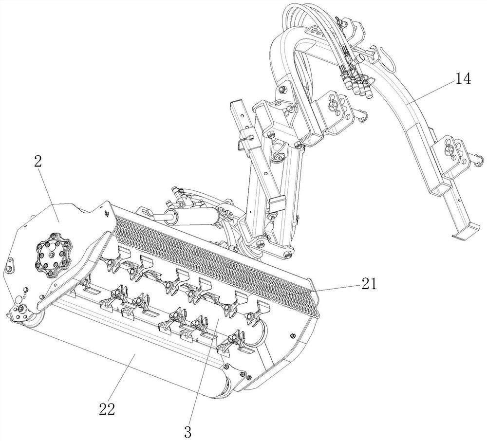 Turnover lateral moving type mower