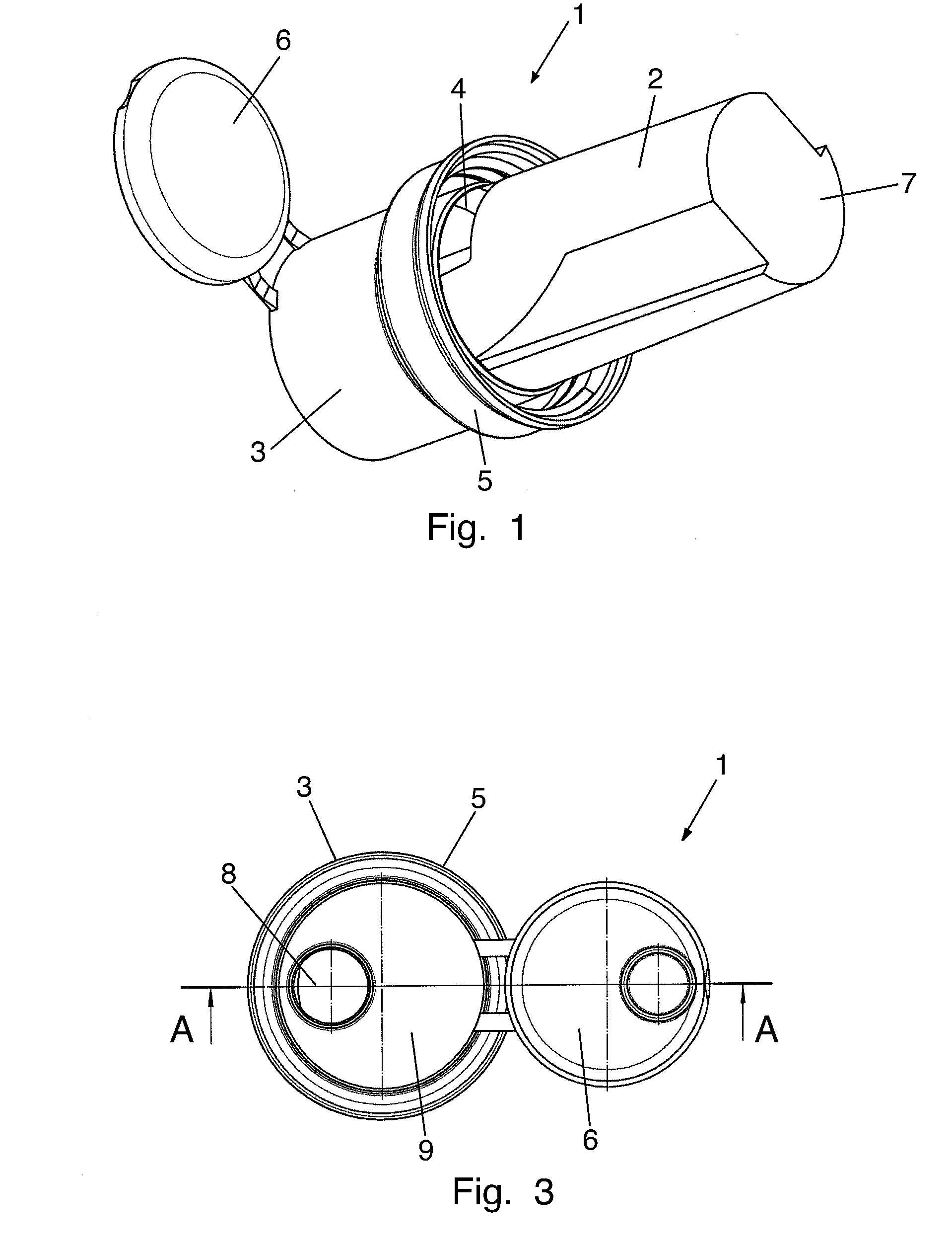 Dispensing device for dispensing a liquid product