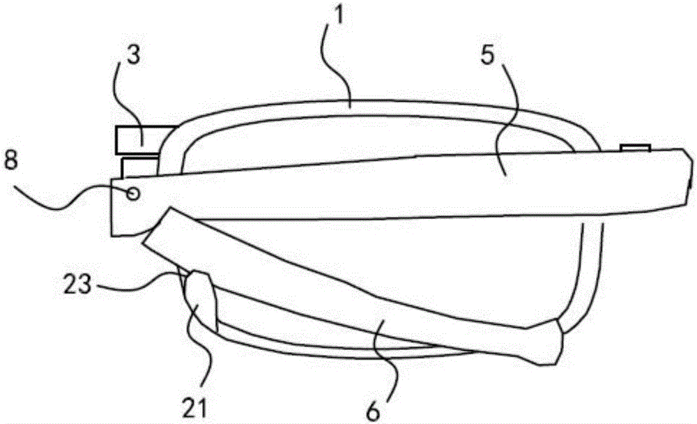 Glasses with foldable glasses legs