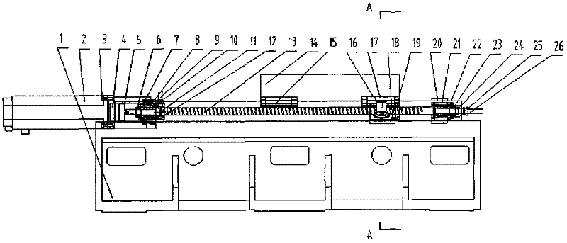 Hollow ball-screw gas-liquid binary cooling system