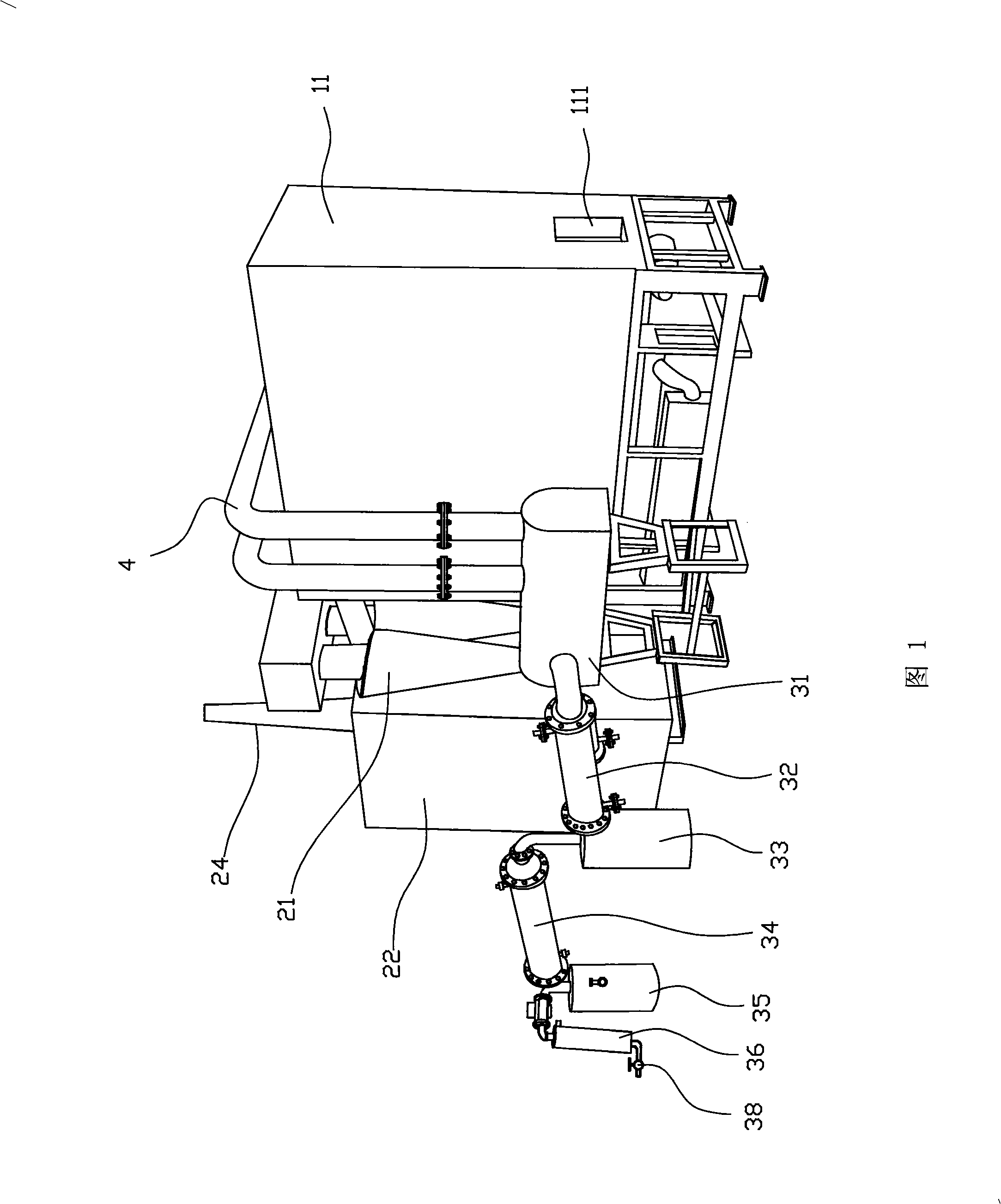 Industrialization reutilization device of environment protection type organic refuse and manufacturing technique thereof