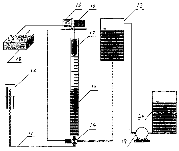 Remotely-measuring remotelly-controlled rertical displacement meter