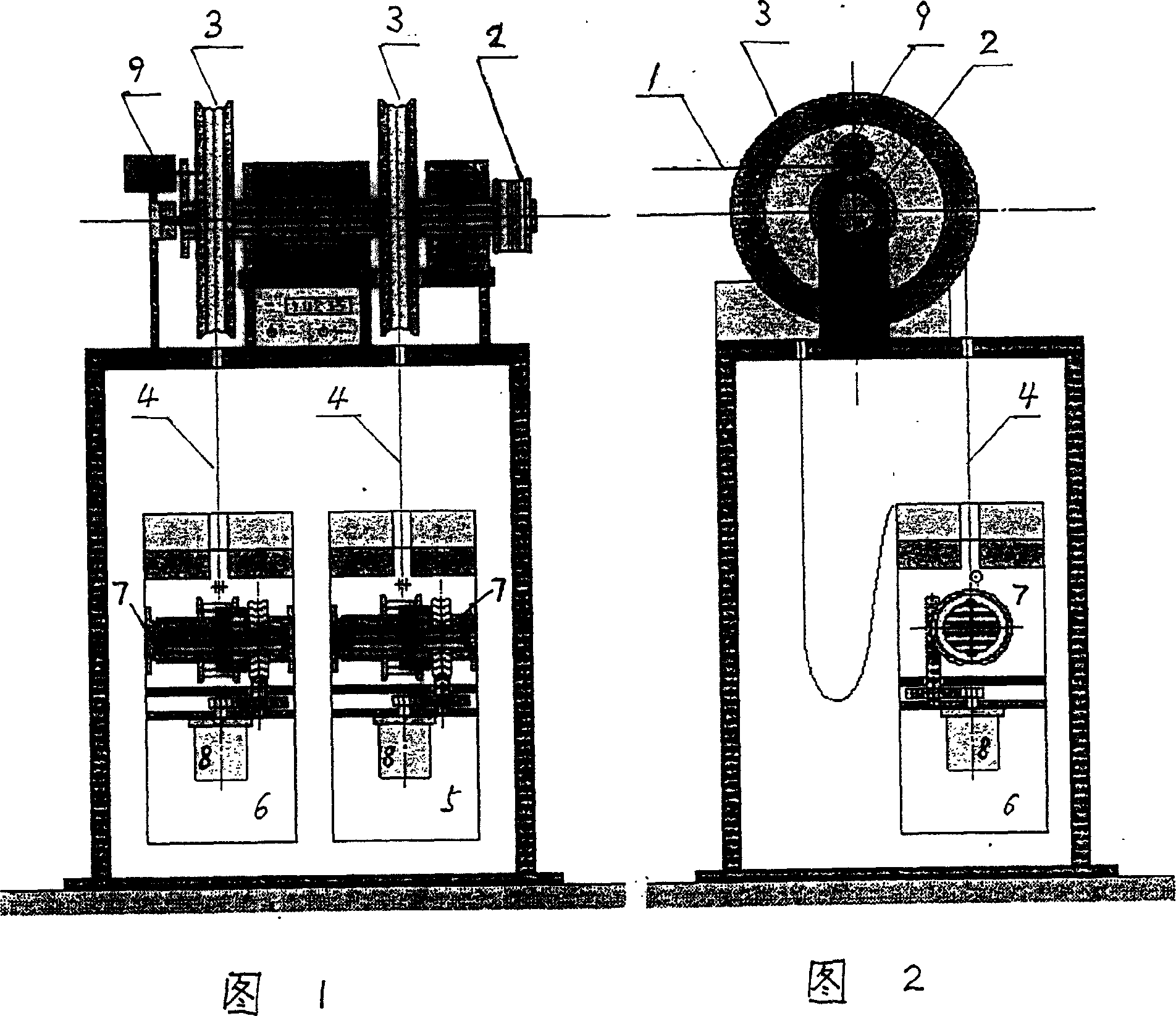 Remotely-measuring remotelly-controlled rertical displacement meter