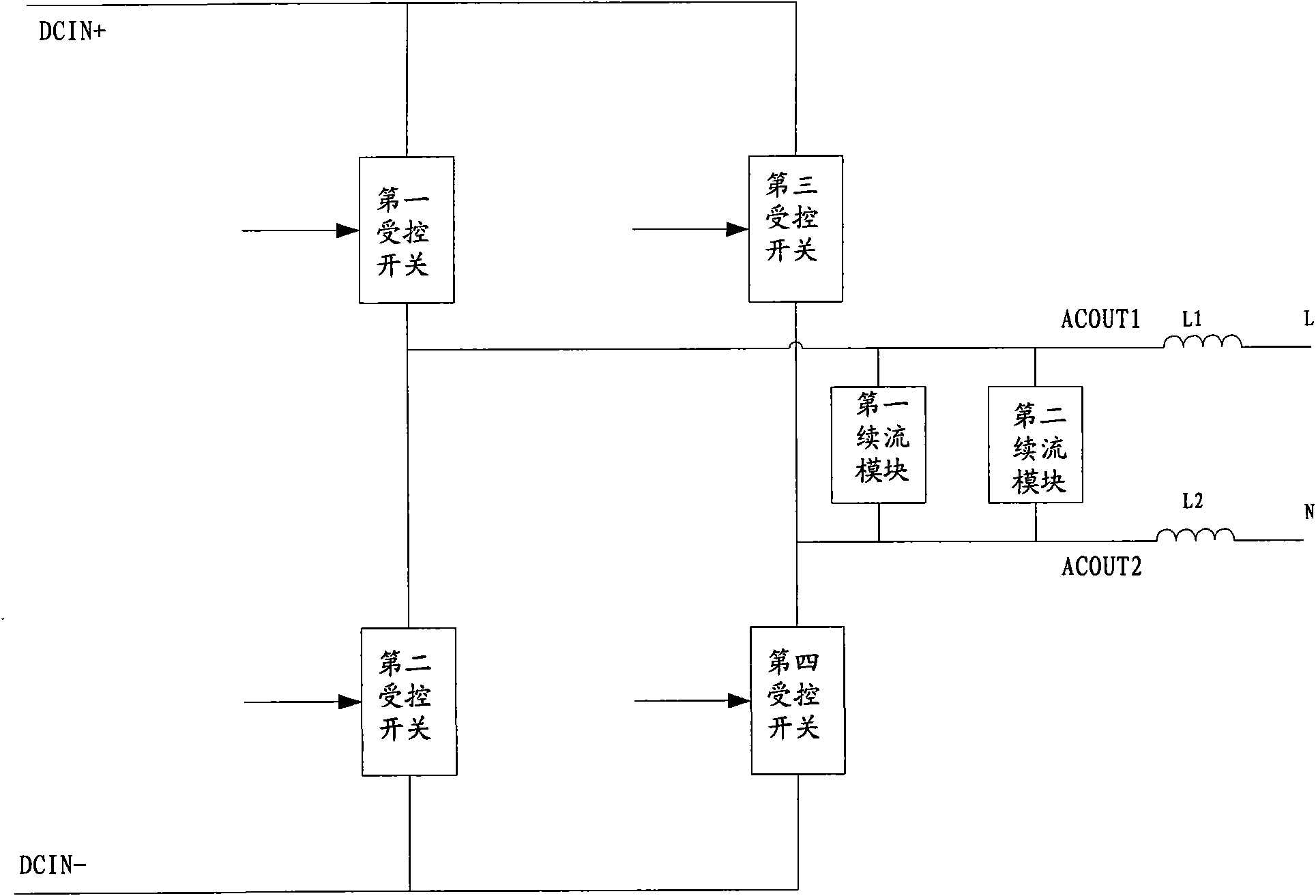 Inverter circuit used for solar energy photovoltaic grid connection and device thereof