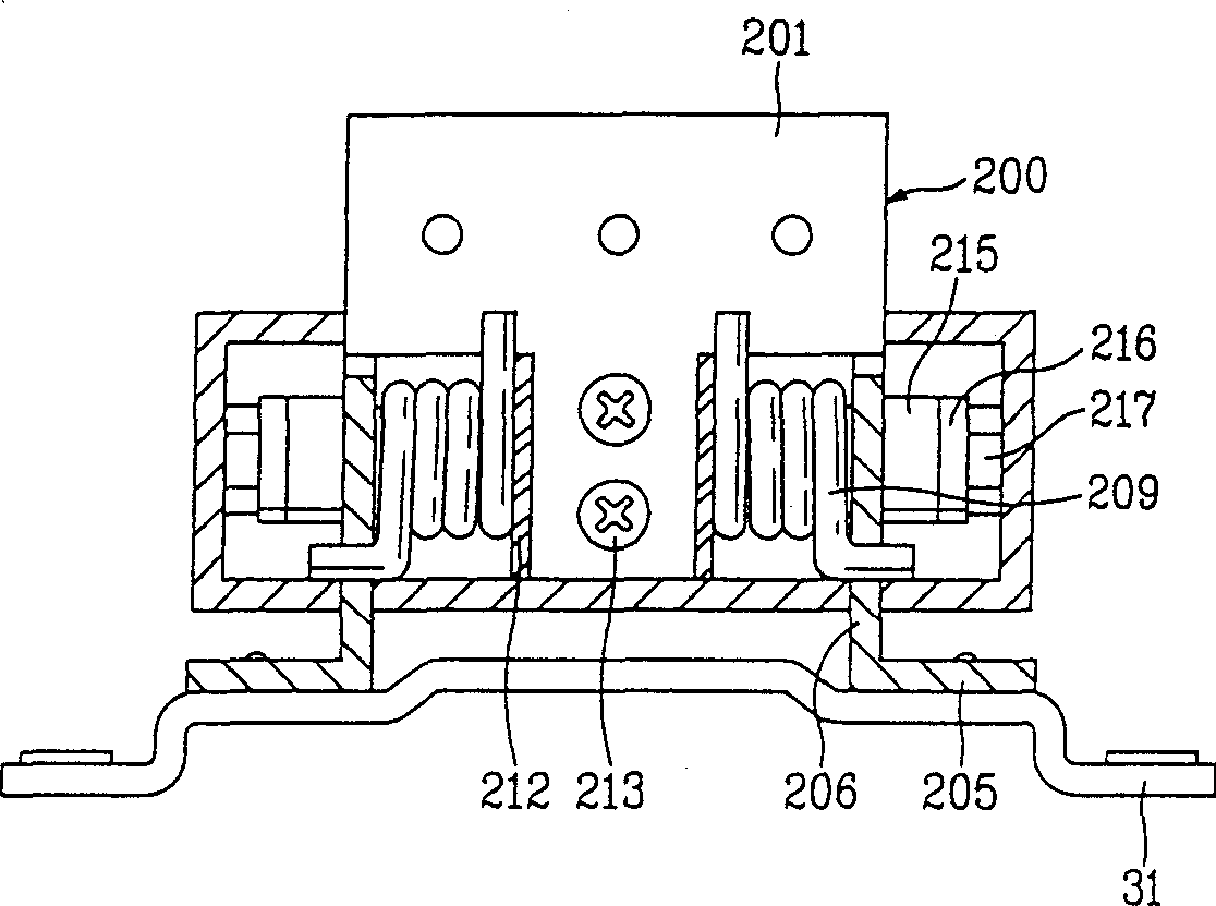 Hinged assembly of liquid crystal display