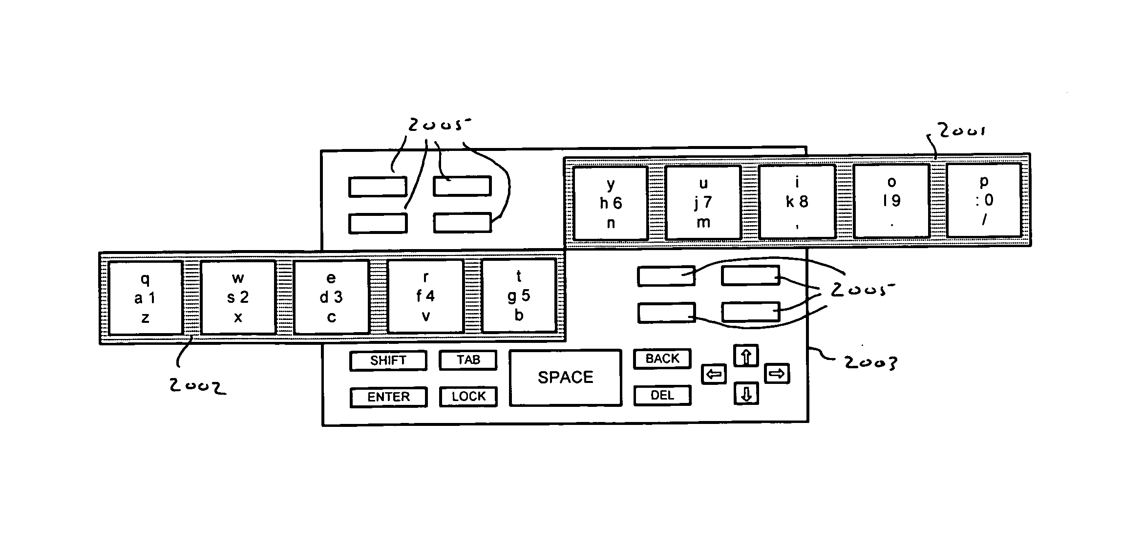 Compressed standardized keyboard