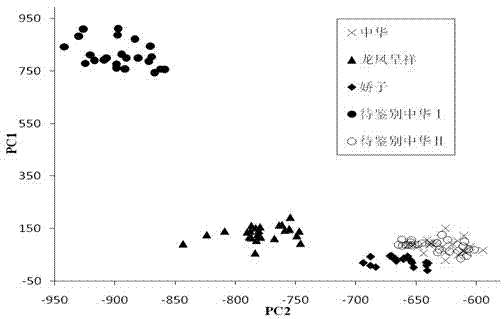 Method for identifying cigarettes by using electrochemical fingerprints