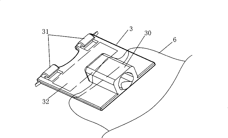 Needle guiding support device