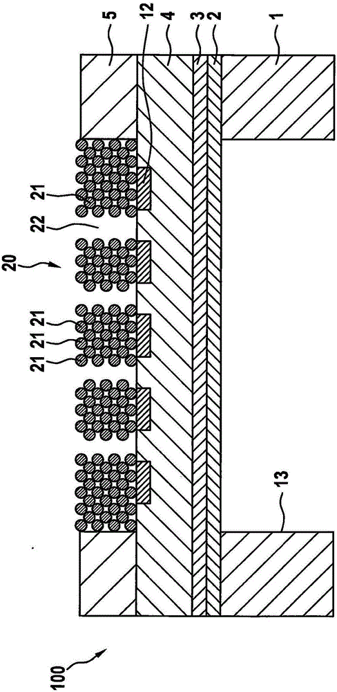 Method for producing a porous structure in the layer structure of a semiconductor component and MEMS component with such a porous structural element