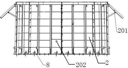 Large-scale concrete element mold and use method thereof