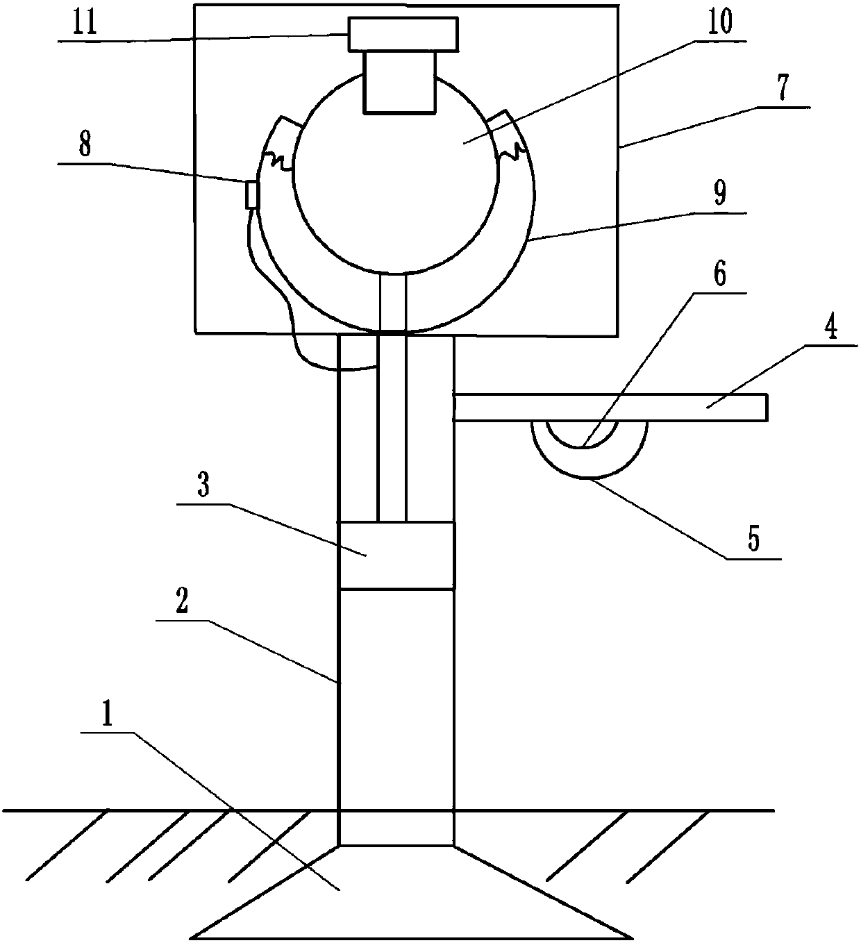 Adjustable solar street lamp