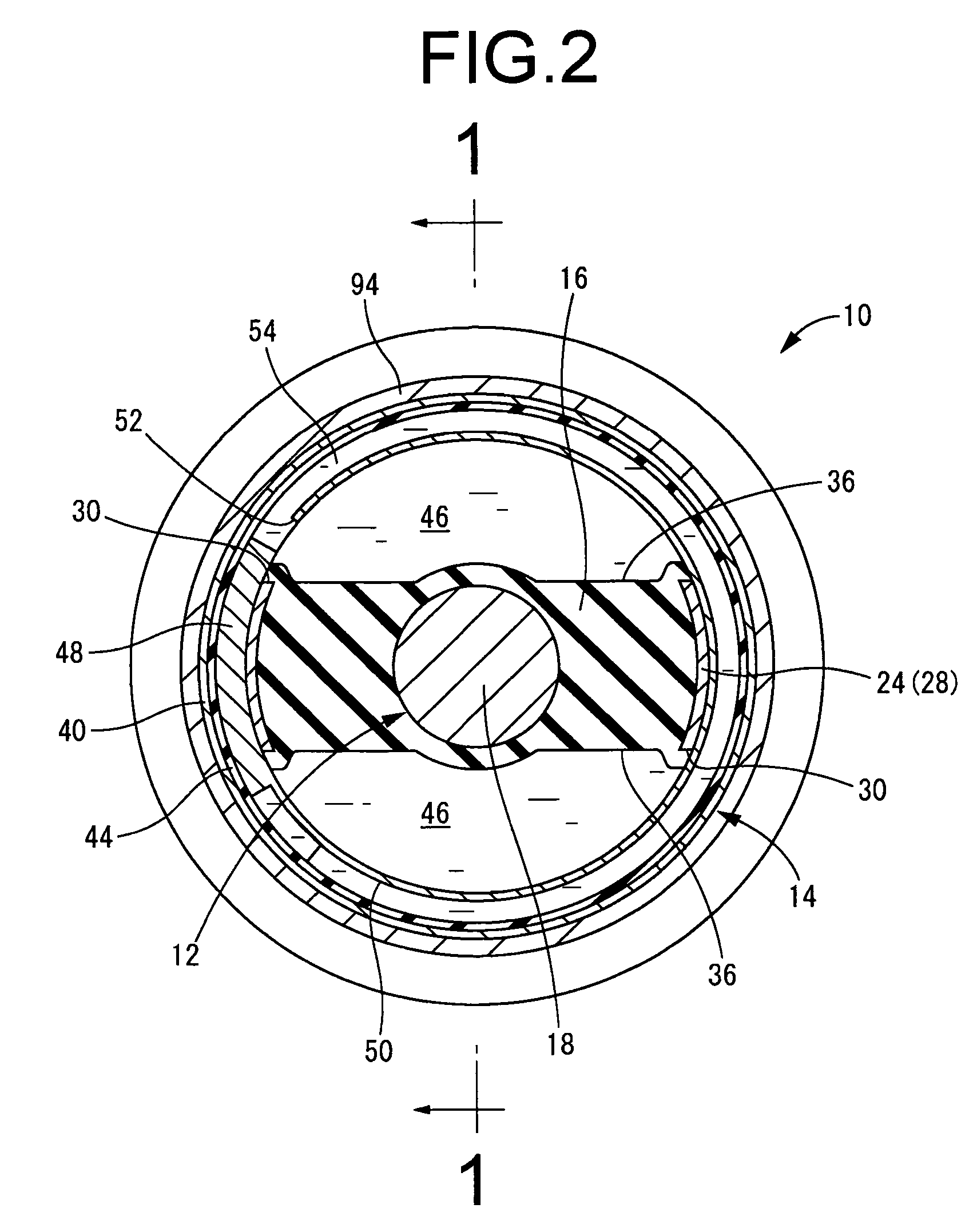 Fluid filled vibration damping device