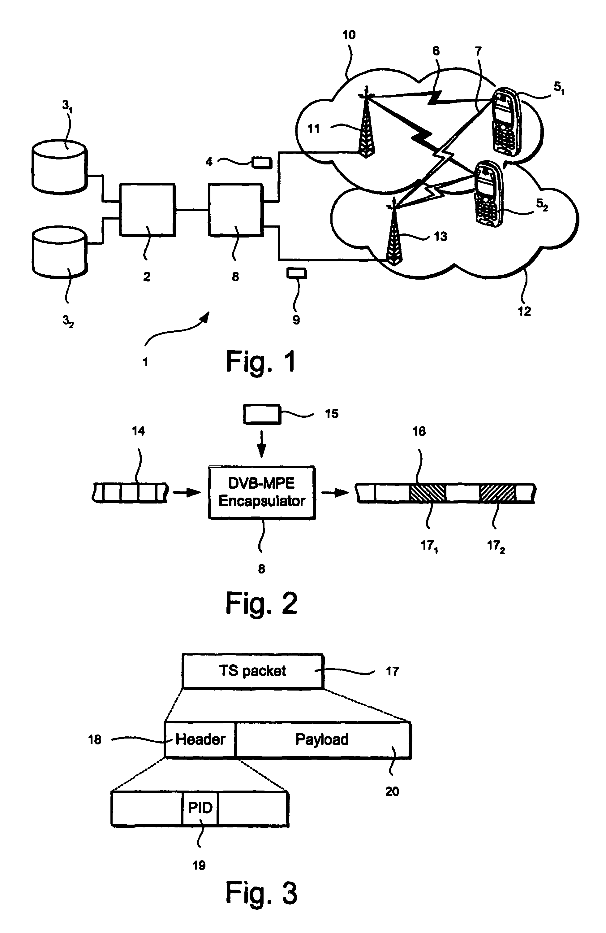 Method for signalling time-slicing parameters in the service information