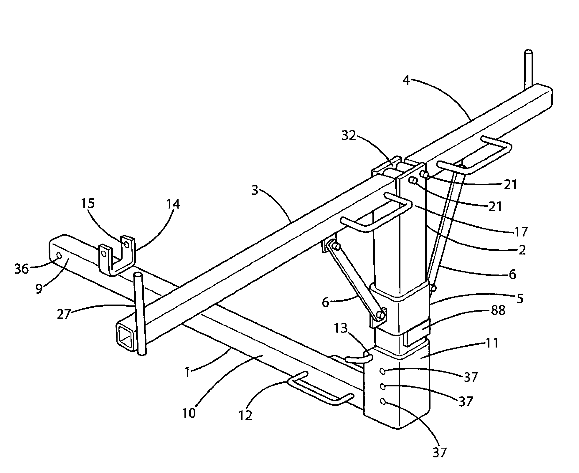 Foldable truck bed extender