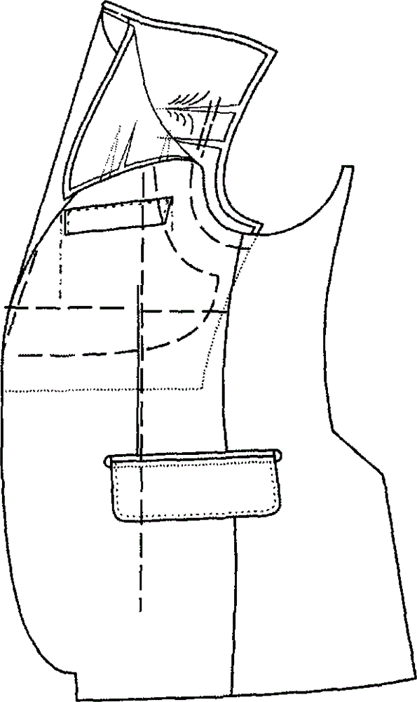 Method for attaching chest pieces on suits for men