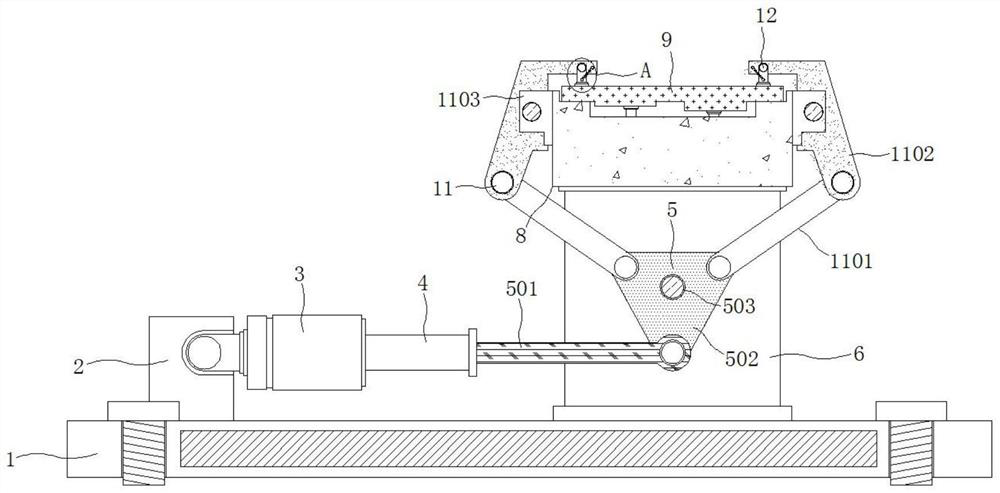 Automatic opening and closing clamp for aluminum product machining