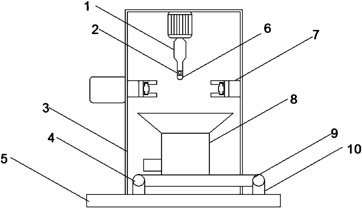 Plastic product toughness detecting device and method