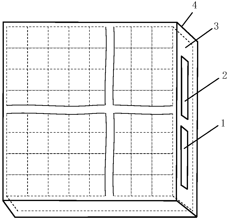 Area array electric control liquid crystal light divergence micro-lens chip driven and controlled by double voltage signals