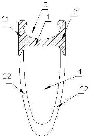 Multi-tg carbon fiber rim and preparation method thereof