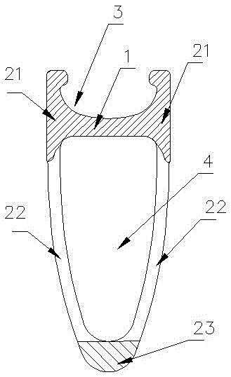 Multi-tg carbon fiber rim and preparation method thereof