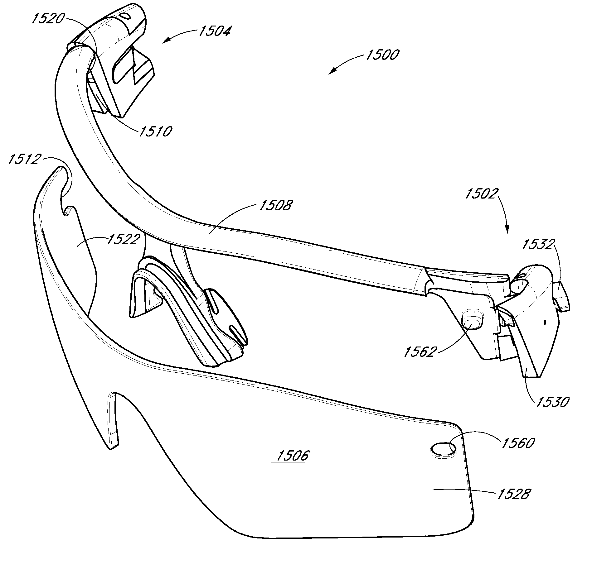 Eyewear with rigid lens support