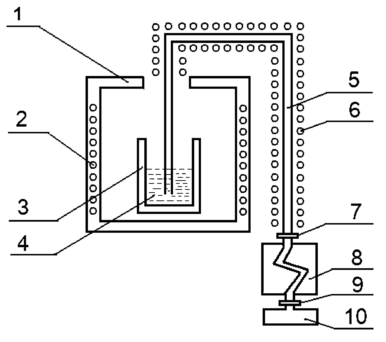 Aluminium alloy casting device