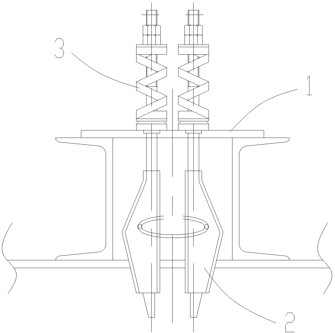 Lossless elastic elevator rope head combination