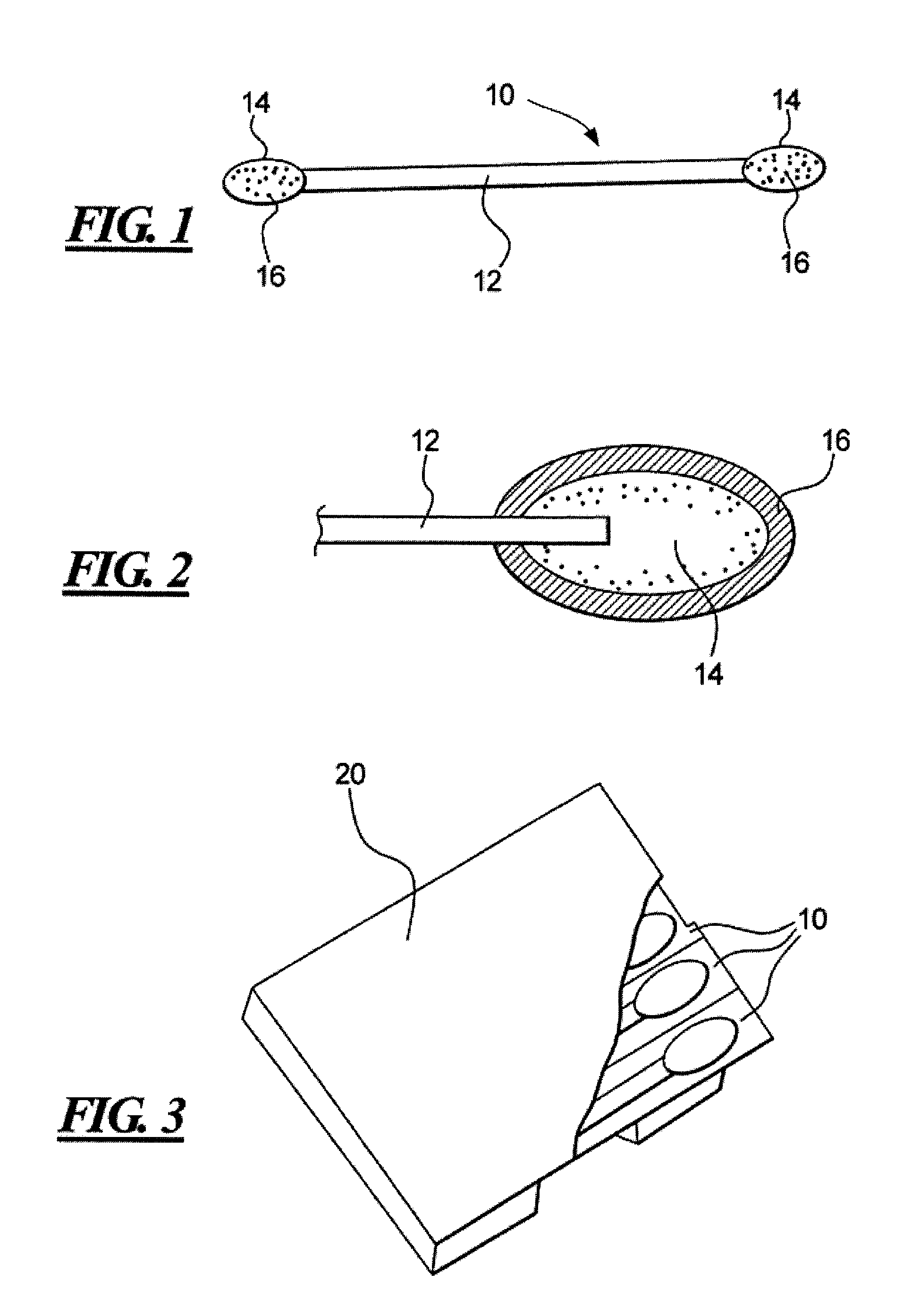 Prepared medication applicator including a swab and a pharmacological active agent