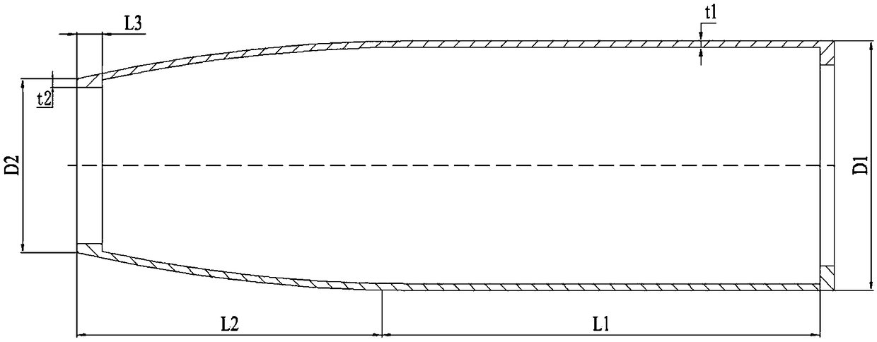 Integral spinning forming method for curved generatrix thin-walled shell with annular reinforcing ribs