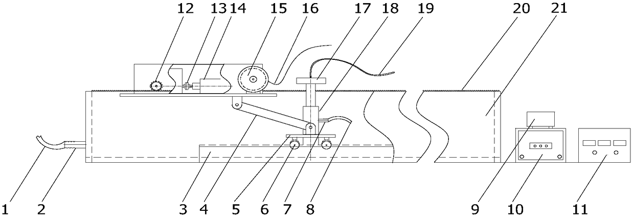 Steel pipeline online ultrasonic detection device and method